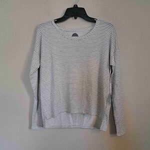 Sundown By River + Sky Friday Feels Striped Pullover Top